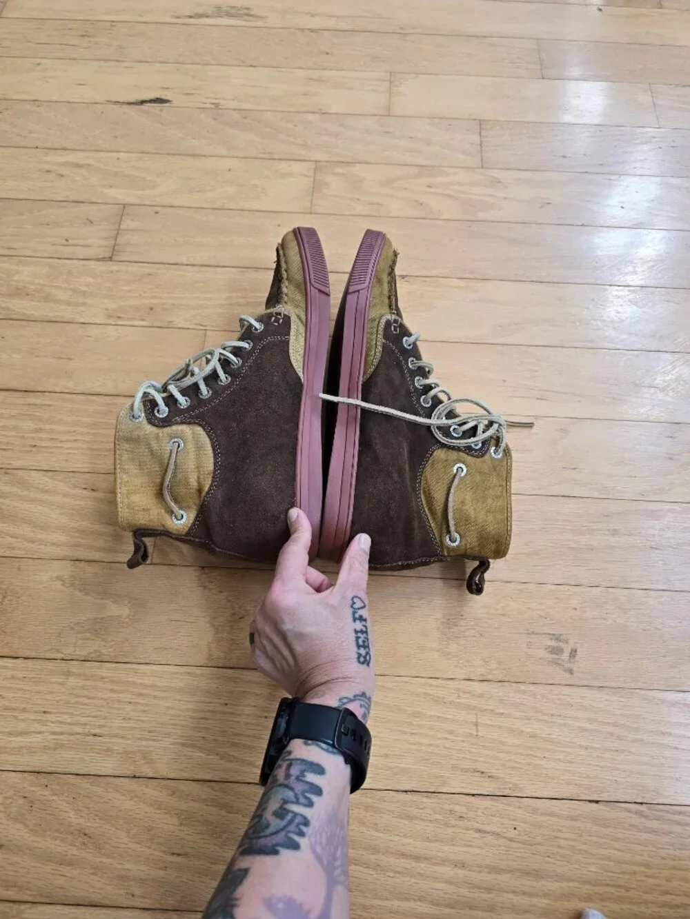 vintage Y2K | True Religion brown suede classic boots | MENS 8.5
